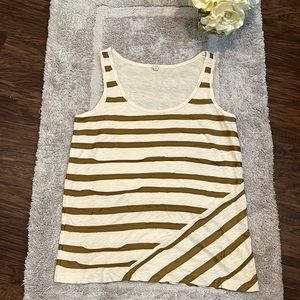 💛  J.Crew Ribbon Striped Tank Top